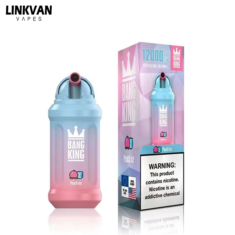 Bang King 12000 12k puffs Disposable Vape 0% 2% 3% 5% Nicotine 20 Tastes Rechargeable Factory Direct