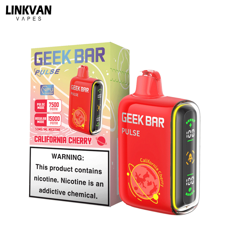 GEEK BAR PULSE 15000 15k Puffs Disposable Vape 5% Nicotine 35Tastes LED Display Rechargeable Factory Direct