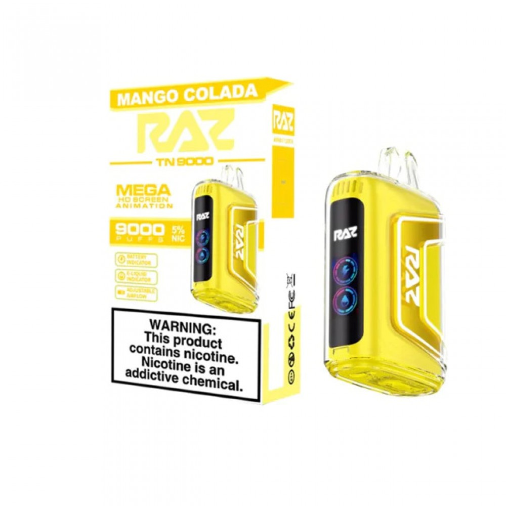 RAZ 9000 9K Puffs 12ml LED Display Disposable Vape Wholesale