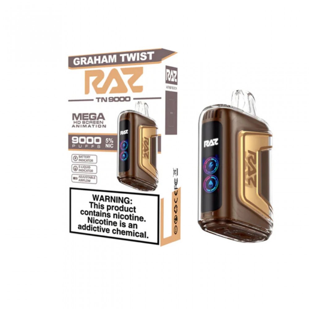 RAZ 9000 9K Puffs 12ml LED Display Disposable Vape Wholesale