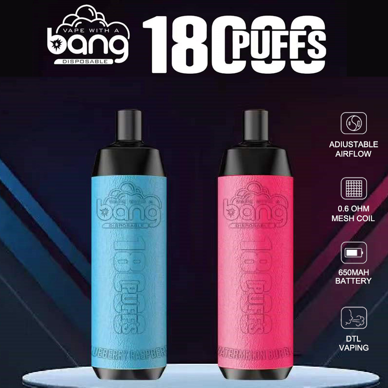 Bang Crown Bar 18000 18k Puffs Disposable Vape Best Many Nicotine Tastes E-Cigarettes Factory Direct