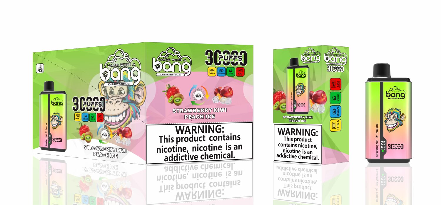 Bang 30000 30k Puffs Double Taste Disposable Vape 0% 2% 3% 5% Nicotine 12Tastes LED Display Rechargeable Factory Direct