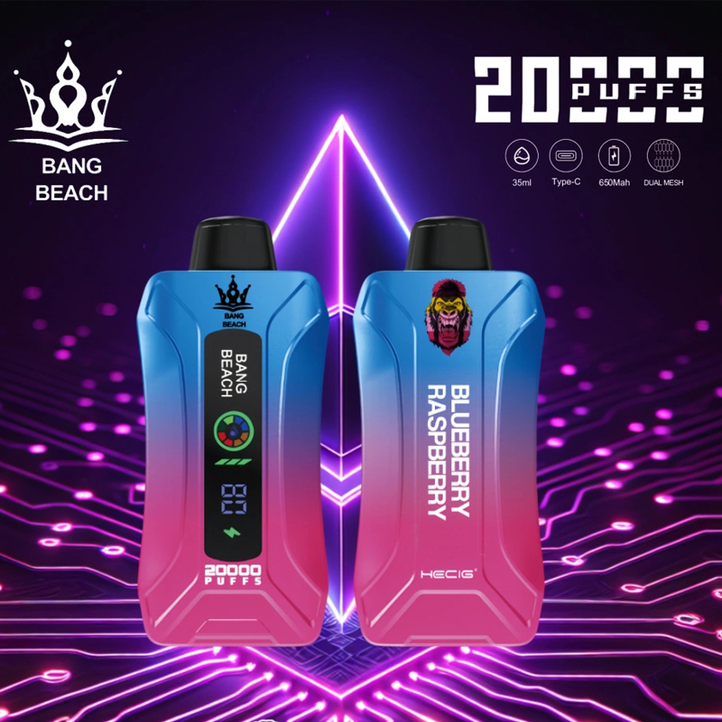 Best Bang Beach 20000 20K Puffs Disposable Vape New LED Display Rechargeable Factory Direct