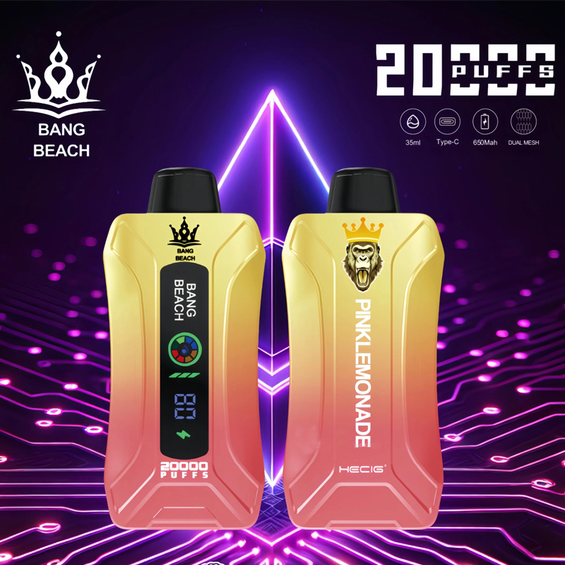 Best Bang Beach 20000 20K Puffs Disposable Vape New LED Display Rechargeable Factory Direct