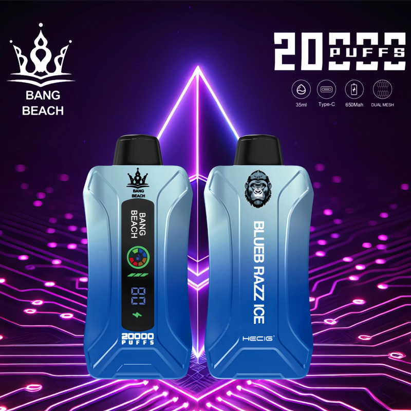 Best Bang Beach 20000 20K Puffs Disposable Vape New LED Display Rechargeable Factory Direct