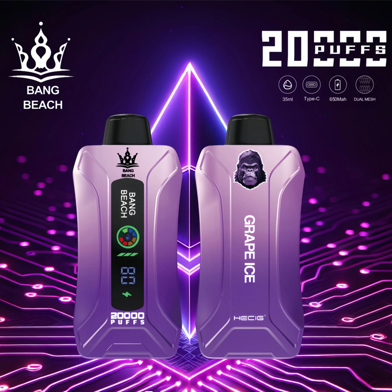 Best Bang Beach 20000 20K Puffs Disposable Vape New LED Display Rechargeable Factory Direct