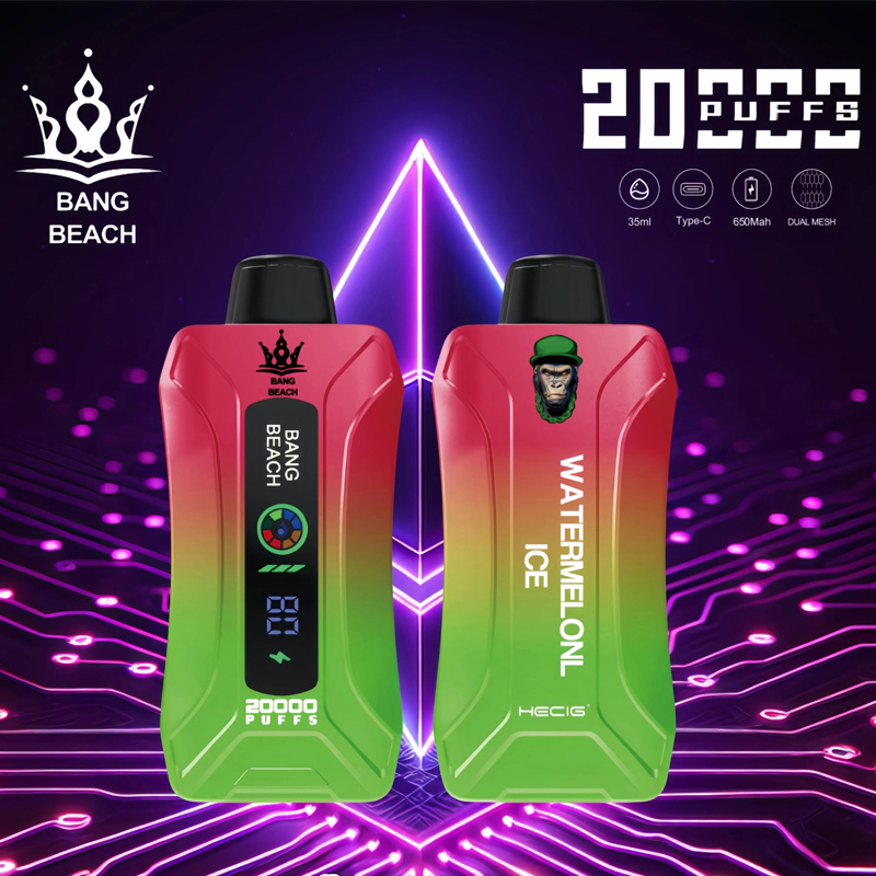 Best Bang Beach 20000 20K Puffs Disposable Vape New LED Display Rechargeable Factory Direct