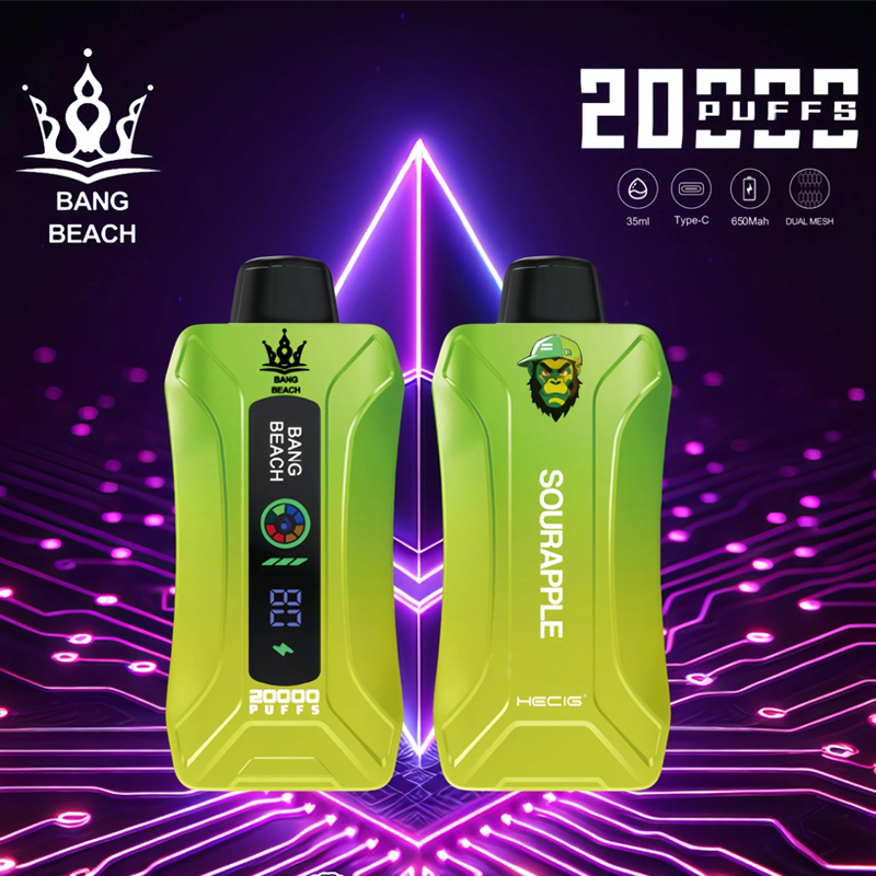 Best Bang Beach 20000 20K Puffs Disposable Vape New LED Display Rechargeable Factory Direct