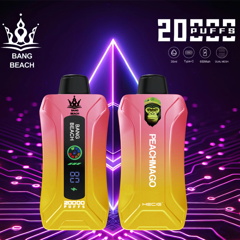 Best Bang Beach 20000 20K Puffs Disposable Vape New LED Display Rechargeable Factory Direct