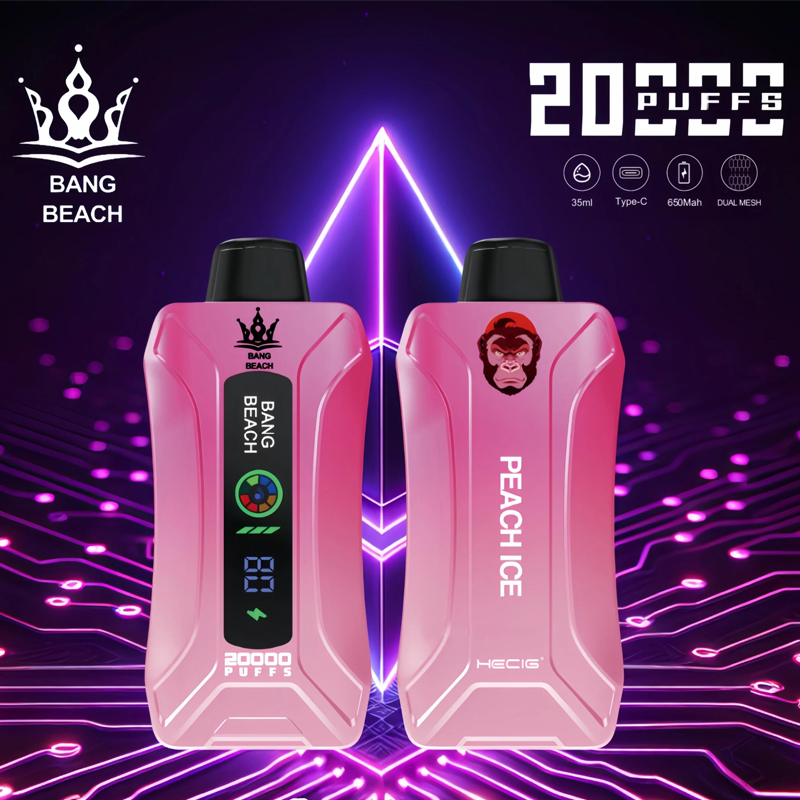 Best Bang Beach 20000 20K Puffs Disposable Vape New LED Display Rechargeable Factory Direct