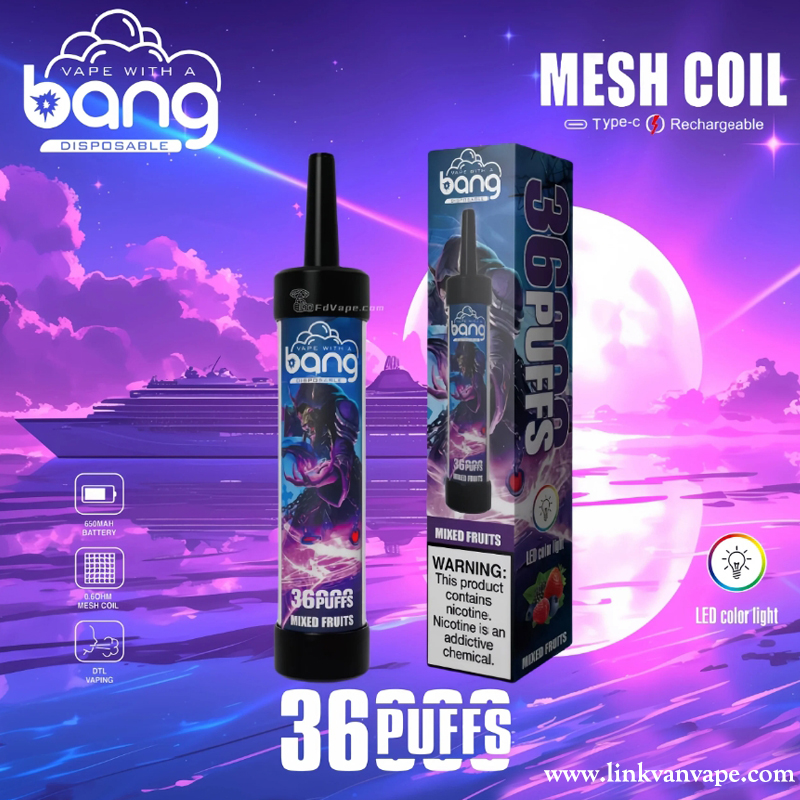 Bang 36000 36K Puffs Disposable Vape Newest E Cigarette Pen Factory Direct