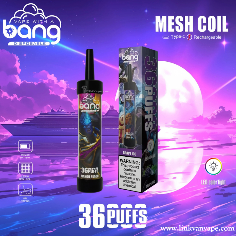 Bang 36000 36K Puffs Disposable Vape Newest E Cigarette Pen Factory Direct