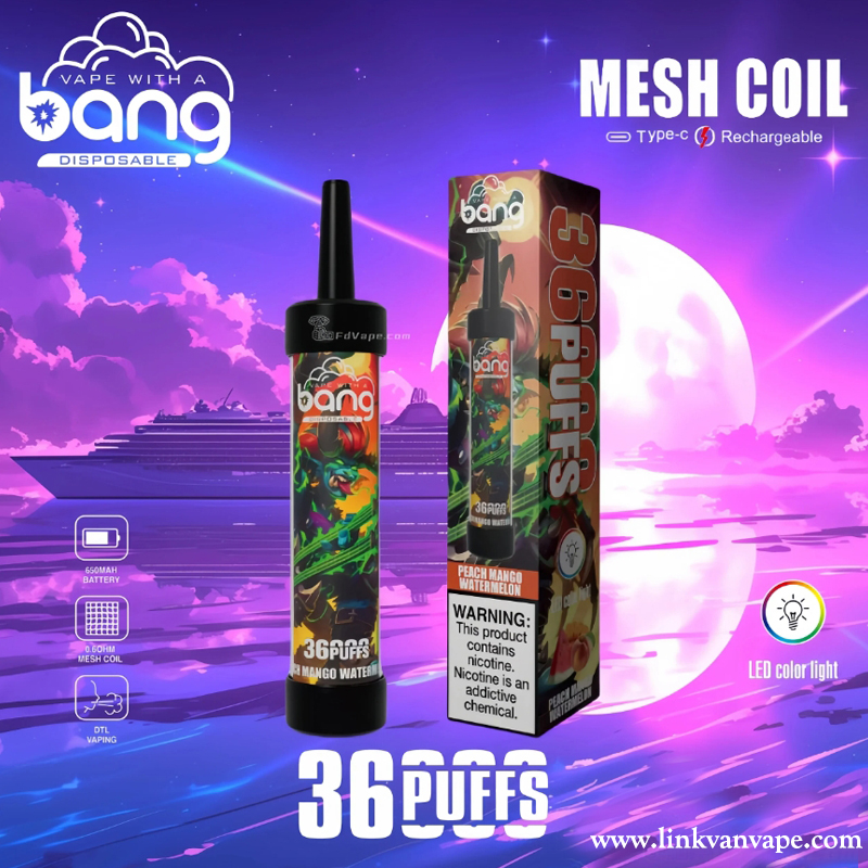 Bang 36000 36K Puffs Disposable Vape Newest E Cigarette Pen Factory Direct